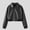 Black, variant on Teen Boys Leather Jacket 13-18 Faux Leather Solid Color Biker Style Kids Jacket Winter Windproof Zipper Up Jacket Black Size 15