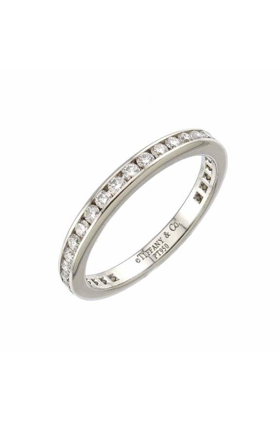 Pre-Owned Tiffany & Co. Half-Circle Channel Setting Diamond Ring, Platinum (Pt)