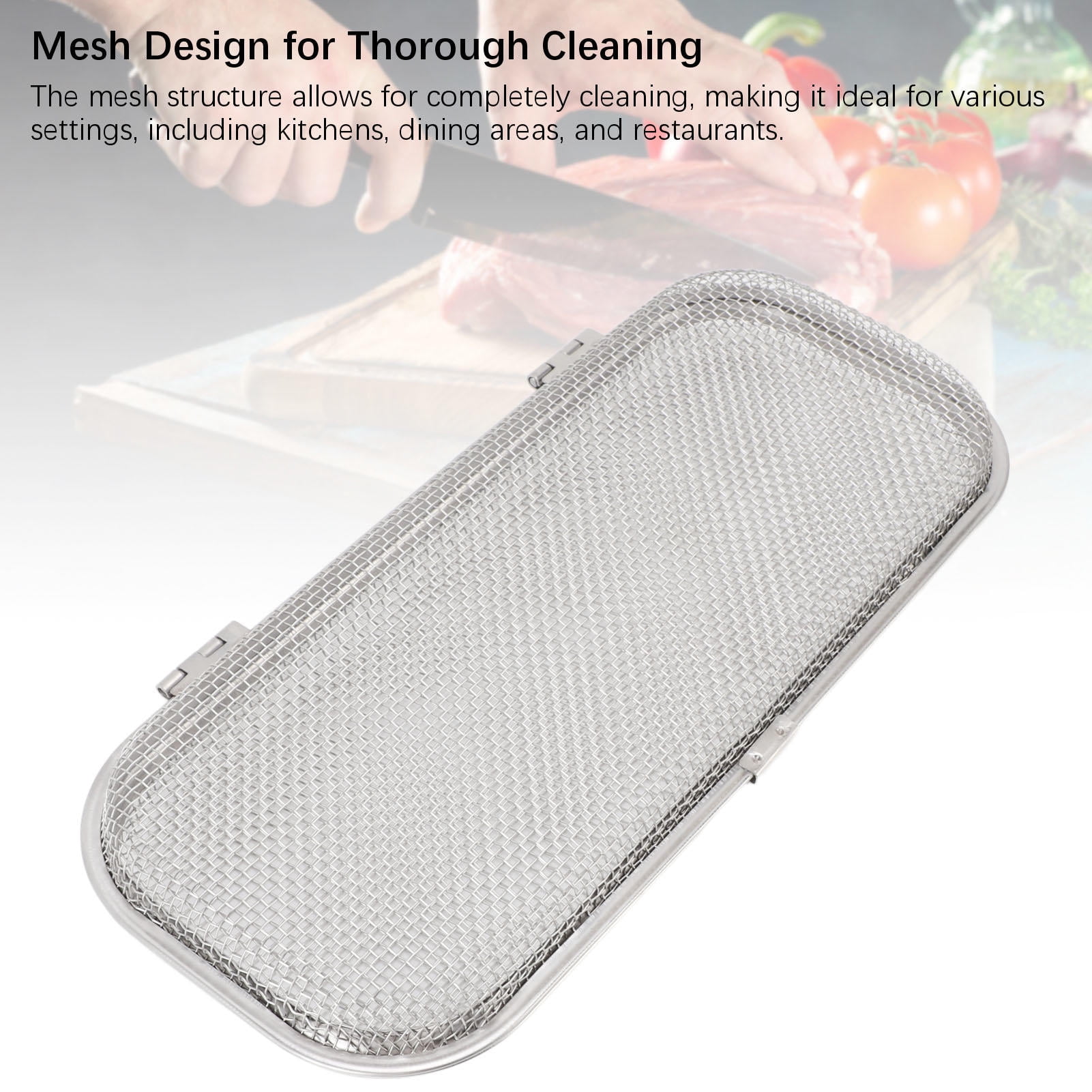 BIMZUC 304 Stainless Steel Dishwasher Utensil Basket – Compact 4.5x10.4x1.4in Mesh Holder for Spoons, Chopsticks & Forks, Durable & Space‑Saving