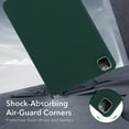 thumbnail image 3 of Allytechgroup iPad Air 13 Inch M2 Case 2024, Ultra Slim Thin Lightweight Soft Silicone Back Shell Bumper Shockproof Protective Case Cover for Apple iPad Air 13 Inch M4 2024, Darkgreen, 3 of 9