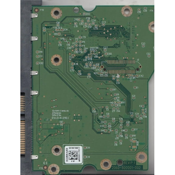 WD50EFRX-68MYMN1, 800001-702 A1, WD SATA 3.5 PCB