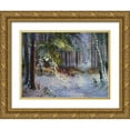 thumbnail image 1 of Rogozina, Svetlana 18x15 Gold Ornate Wood Framed with Double Matting Museum Art Print Titled - Freshly Fallen Snow, 1 of 4