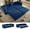 Midnight Blue, variant on 89" Pull Out Sofa Bed King Size, Velvet Chesterfield Sleeper Sofa Couch, 3 in 1 Convertible Recliner, Modern Tufted Deep Seat Couches for Living Room, Small Space, Apartment, Midnight Blue