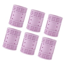 Vocoste 6 Pcs Convenient Heatless Voluminous Hair Rollers for Women 2.64"x1.73" Purple