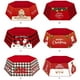 thumbnail image 4 of Wosthever Collar de árbol de Navidad copos de nieve anillo de Navidad fiesta vacaciones interior piso Festival decoración artesanía regalo Kits de decoración para fiestas cinco, 4 of 6
