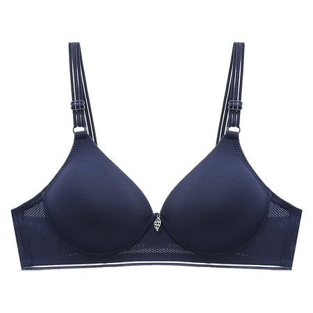 

2023Bras for Women Wireless Full Coverage Everyday Bra Solid Color Soft Comfort Lightly Lined Underwear
