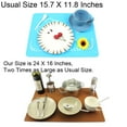 thumbnail image 6 of Aspire Extra-Large Reusable Non-Slip Table Topper Silicone Placemat 16" X 24" 1 Pack, 6 of 8