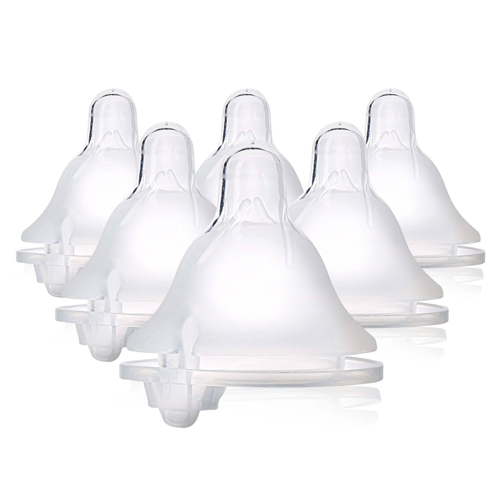 Evenflo Balance + Wide Neck BPA-Free Silicone Medium Flow Baby Bottle Nipple, 3 Months+, 6ct