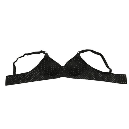 

PEASKJP Minimizer Bras for Women Wider Strips Comfort T-Shirt Bra Full-Coverage Bra Comfortable Bra with Convertible Straps Plus Size Lingerie Black 36