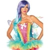 Leg Avenue Women's Rainbow Sequin Corset Top