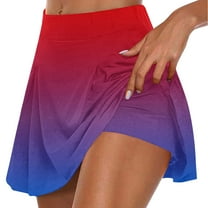 Summer Womens Tennis Skorts High Waisted,Yoga Athletic Skorts for Women,Women's Athletic Skorts Lightweight Running Quick Drying Skirts Inner Shorts Running Workout Sports Skorts