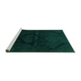 thumbnail image 2 of Ahgly Company Machine Washable Indoor Rectangle Oriental Turquoise Blue Modern Area Rugs, 5' x 8', 2 of 4
