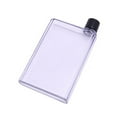 thumbnail image 1 of Outdoor Travel Plastic Flat 420ml Creative A5/A6 Water Bottle Drinkware Drink Bottle Drinks Kettle TRANSPARENT 420ML, 1 of 1