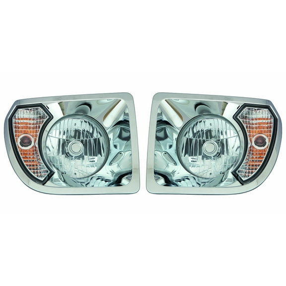 For Freightliner 108SD Headlight Assembly 2012 13 14 15 2016 Pair Driver and Passenger Side For FL2502107 | A06-88632-006