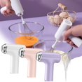thumbnail image 6 of SIYTUAU Pink Electric Beater Portable Wireless Three Speed Power Adjustment Handheld Mixer For Kitchen Baking Eggs Cream Plastic Material Easy To Use A, 6 of 6