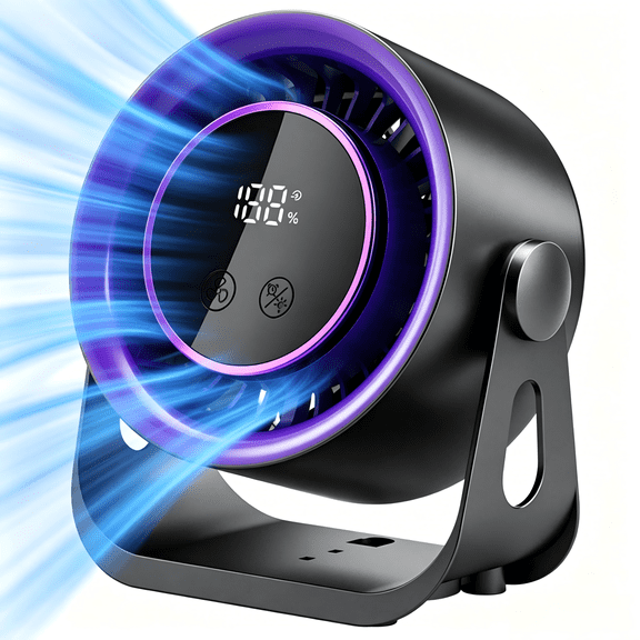 Mini Desktop Fan with USB Direct Plug, Compact Personal Cooling Fan for Office Bedroom Travel, No Battery Quiet Operation