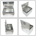 thumbnail image 2 of 23" Aluminum Storage Box Toolbox w/ Lock & Keys, for Truck Pickup Trailer Garage Indoor, 2 of 6