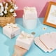 thumbnail image 3 of 30 cajas de regalo rosas, plegables, de papel, para dulces, pequeñas, con cinta., 3 of 9