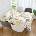 thumbnail image 2 of Yayeee Tablecloths 54" x 54" Rectangle Wrinkle Resistant Party Table Cover, Floral Rabbit, 2 of 8