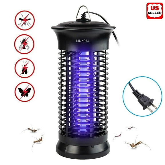 Electric Fly Bug Zapper Mosquito Insect Killer LED Light Trap Pest Control Lamp Black