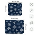 thumbnail image 5 of Iauyy Dish Drying Mat for Kitchen Counter, Super Absorbent & Hanging 16x18 / 18x24 Inch (S/M) Delicate White Snowflakes, 5 of 8