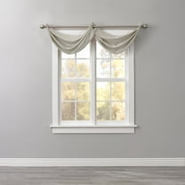 BrylaneHome BH Studio Room-Darkening Waterfall Grommet Valance