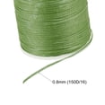 thumbnail image 3 of Unique Bargains Fil Ciré en Polyester Vert Pâle, 98 Verges, 3 of 5