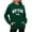 38Dark Green260, variant on WERYOUNG Oversized Hoodies For Women Long Sleeve Letter Print Hoodies Sweatshirts With Pockets Winter Fall Pullover Hoodies Breathable Top L