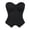 Black, variant on Women's Vertical Stripe Strapless Sweetheart Corset Top, JIANLAI Side Zipper Boned Structured Waist Cincher Bustier Corset