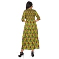 thumbnail image 4 of Moomaya Printed Short Sleeve Long Kurti A-Line Tunic Dresses Indian Top For Women, 4 of 5