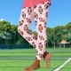 thumbnail image 5 of TaTaai Women Rugby Random Print Stretchy Yoga Leggings Skinny Fit Casual Fashion Pants Ladies Workout Gym Daily Wear Non-See-Through No Fading Comfortable Stylish Leggings Gift, 5 of 5