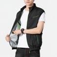 thumbnail image 3 of Naiovety Seco y protegido en cualquier clima con la innovadora chaqueta con aire acondicionado Fan Vest Escalada negro METRO, 3 of 6