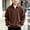 Brown, variant on LOINRODI Boys Polo Quarter Zip Waffle Knit Sweater Lapel Fashion Long Sleeve Soft School Outdoor Pullover Brown 7 Years