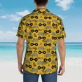 thumbnail image 6 of Goofa Modern Truck Hawaiian Shirt for Men, Unisex Summer Beach Casual Short Sleeve Button Down Shirts,Aloha Tropical Floral print shirt-, 6 of 9