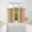 GOLD, variant on Gorgeous Home Linen 2pc Set Versatil Short Curtain Grommet Thermal Blackout Window Tier Unlined Panels 28"x36" Each Piece Solid Color Gold