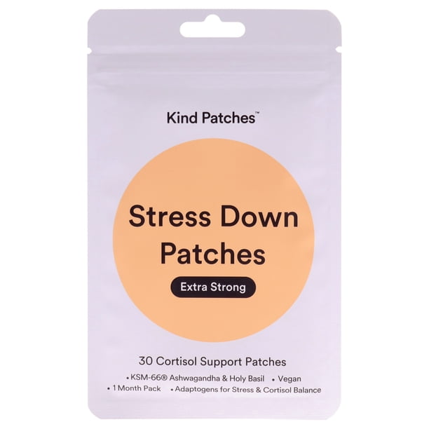 Parches antiestrés extra fuertes - Costisol de Kind Patches para unisex - 30 parches