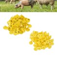 thumbnail image 3 of 100pcs Livestock Ear, Dropping Pig Round Tag With Anti Number For  Pigs SheepsYellow, 3 of 8