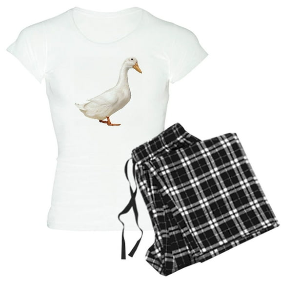 CafePress - Duck Women's Light Pajamas - Women's Short Sleeve Print T-Shirt and Pants Light Cotton Pajama Set