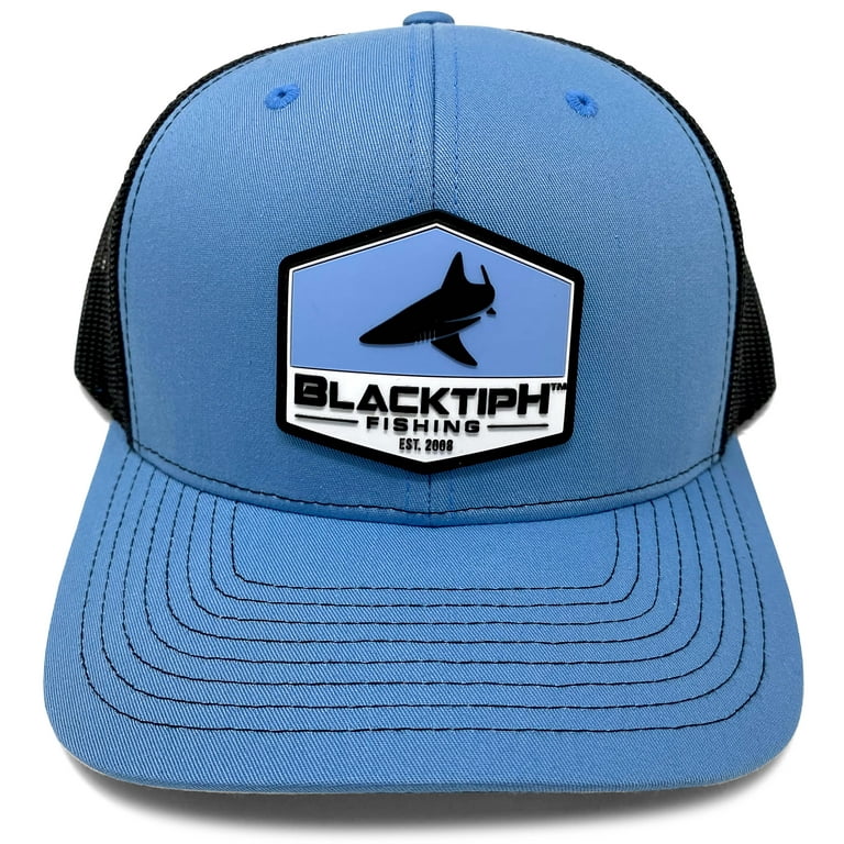 Imperial Imprinting BlacktipH Snapback Hat Columbia Blue with Rubber Patch adult Unisex, Size: One Size