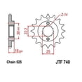 thumbnail image 2 of JT Steel Front Sprocket 15T for Street DUCATI 916 Monster S4R 2004-2006, 2 of 4