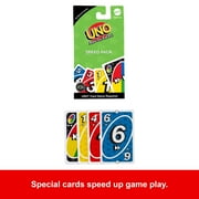 UNO Add-on-Packs Speed Pack Card Game for Kids, Family & Game Nights, Travel, Camping & Parties