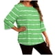 thumbnail image 3 of TaTaai Women's Gradient Print Long Sleeved T-shirt, Plus Size Round Neck Top, Lightweight Soft Design, All Seasons Wear, Casual Daily Party Work Dating Home Outfit Gift, 3 of 6