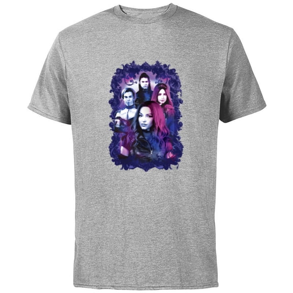 Disney Descendants 3 Carlos, Jay, Mal, and Evie - Short Sleeve Cotton T-Shirt for Adults -Customized-Athletic Heather