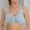 Blue, variant on Women's polyester Orange chemical fiber underwear Women Full Cup Thin Underwear Plus Size Wireless Sports Bra Lace Bra Breast Cover Cup Large Size Vest Bras