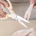thumbnail image 4 of All Purpose Kitchen Shears Heavy Duty - Stainless Steel Kitchen Scissors With Protective Sheath, Soft Comfort-Grip Handle, Food & Meat Scissors, Home, Kitchen, Dining Utility Gadgets, 4 of 9