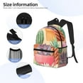 thumbnail image 3 of Disketp Succulent And Cactus Mochila Ligera Clásica con Múltiples Bolsillos, Mochila Casual para Hombre y Mujer, Ideal para Escuela, Trabajo y Viajes, 3 of 6