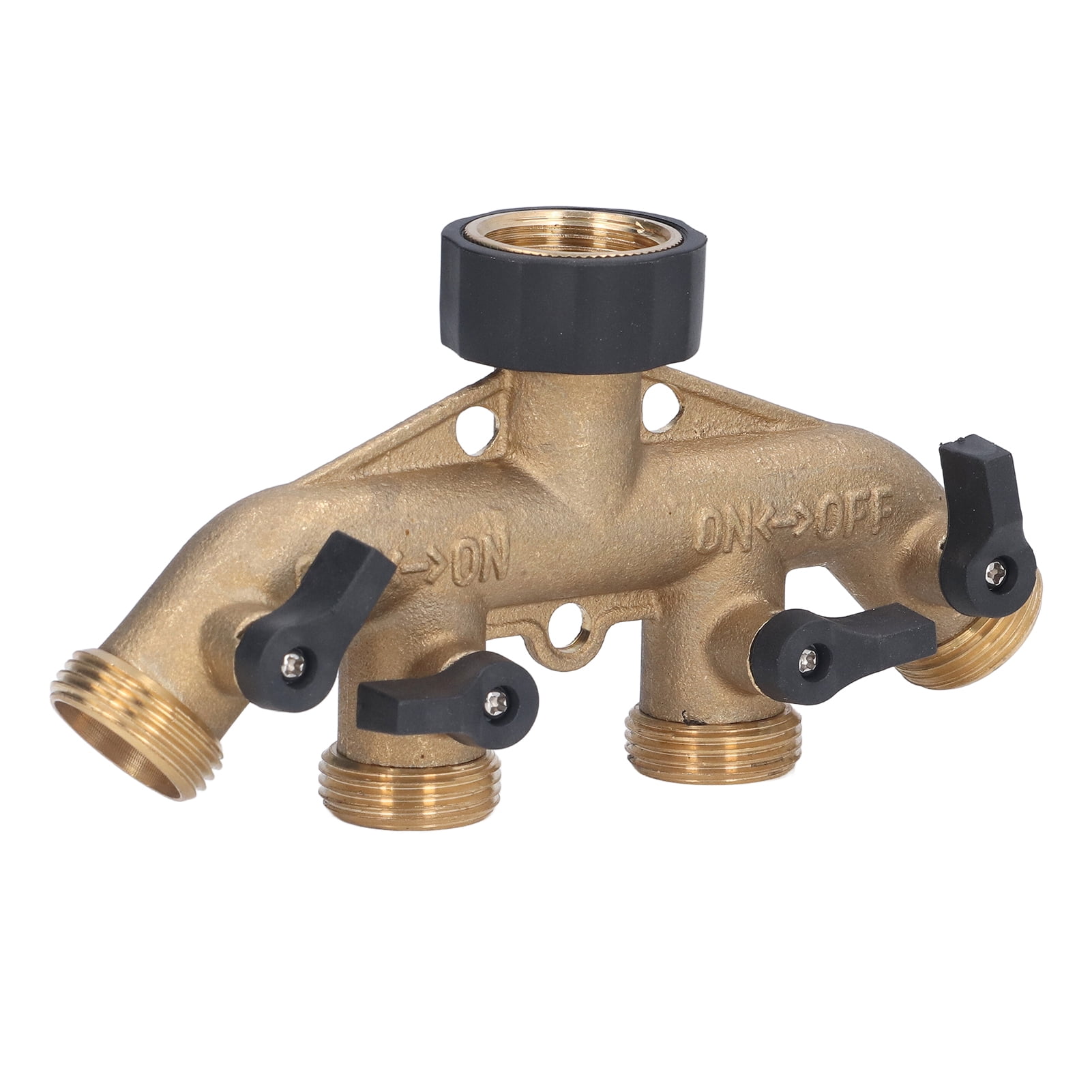 FAGINEY Manifold Hose Splitter,Hose Faucet Manifold,4 Way Hose Faucet