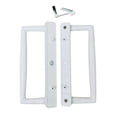 thumbnail image 5 of 9 White PGT Sliding Glass Patio Door Surface Mount Handle Set Replacement with Thumb Latch Lever, Screws, and Keepers - 4-7/8 Hole Spacing - Fix and Repair Door Hardware, 5 of 7