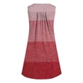 thumbnail image 5 of BEFOKA Robe Grande Taille pour Femmes, Robe d'Été en Liquidation pour Femmes, Robe Sans Manches à Col Rond Imprimé Coloré avec Boutons, 5 of 5