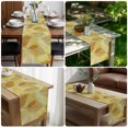 thumbnail image 4 of Yellow Leaves Table Runner 90 Inches Long,Botanical Fall Foliage Farmhouse Retro Plants Cotton Linen Table Runners Dresser Scarves,Fabric Tabletop Scarf Furniture Cover for Home Dinner Party 13"x90", 4 of 8